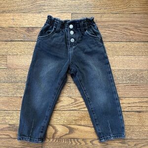 Zara Black Denim Pants 3T